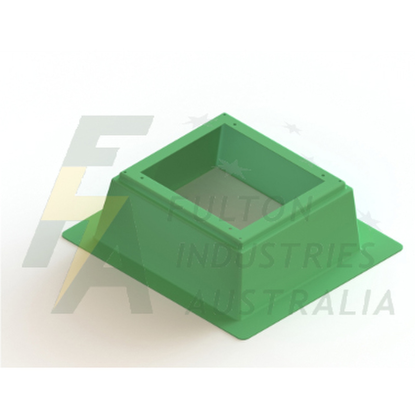 FB12G green fibrelass pillar base only